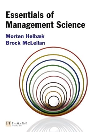 Imagen del vendedor de Essentials of Management Science a la venta por WeBuyBooks