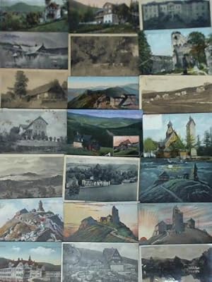 Sammlung von 65, teils kolorierten Ansichtskarten aus ca. 1900 bis ca. 1946
