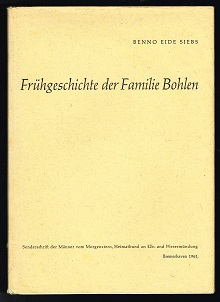 Image du vendeur pour Frhgeschichte der Familie Bohlen. - mis en vente par Libresso Antiquariat, Jens Hagedorn