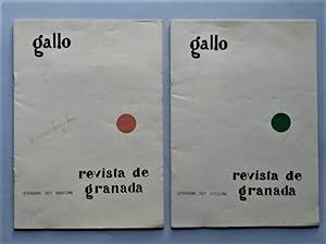 Imagen del vendedor de Gallo. Revista de Granada. Nms. 1 y 2. Pavo. Ao 1, nmero 1. a la venta por Carmichael Alonso Libros