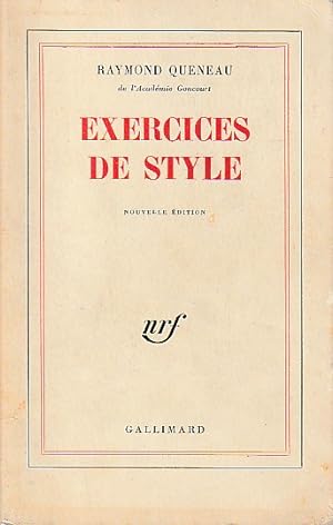 Immagine del venditore per Exercices de style, venduto da L'Odeur du Book