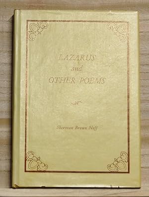 Bild des Verkufers fr Lazarus and Other Poems zum Verkauf von Cat's Cradle Books