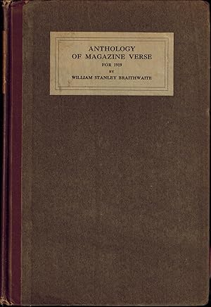 Bild des Verkufers fr Anthology of Magazine Verse for 1919 and Year Book of American Poetry zum Verkauf von UHR Books