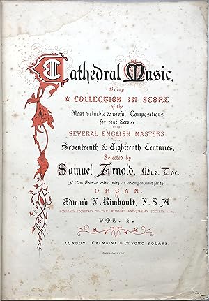 Cathedral Music.english Masters of Seventeenth & Eighteenth Centuries, Vol.1 Of Series.