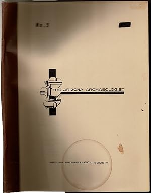 Immagine del venditore per Arizona Archaeologist Number 5: A Site Survey Along the Lower Agua River, Arizona venduto da The Book Collector, Inc. ABAA, ILAB