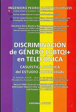 DISCRIMINACIÓN DE GENERO LGTBQI+ EN TELEFONICA. CASUISTICA JURIDICA DEL ESTUDIO ALTIERI LEGAL