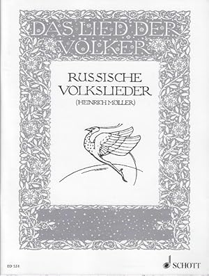 Bild des Verkufers fr Russische Volkslieder ED 551 ausgewhlt und bersetzt von Heirich Mller (russisch-deutsch) zum Verkauf von Versandantiquariat Sylvia Laue