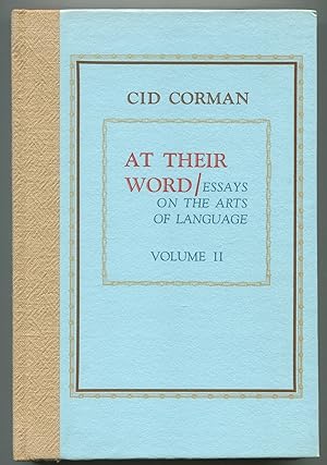 Seller image for At Their Word: Essays on the Art of Language: Volume II for sale by Between the Covers-Rare Books, Inc. ABAA