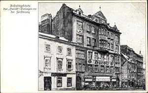 Ansichtskarte / Postkarte Wien VIII. Josefstadt, Herold-Haus vor der Zerstörung