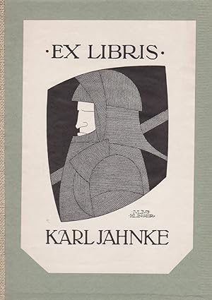 Bild des Verkufers fr Exlibris fr Karl Jahnke. in: "Form und Farbe" von Friedrich Naumann. zum Verkauf von Antiquariat Schwarz & Grmling GbR