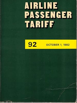 Airline Passenger Tariff (APT) ; Edition 92.