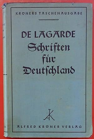 Imagen del vendedor de Schriften fr Deutschland a la venta por biblion2