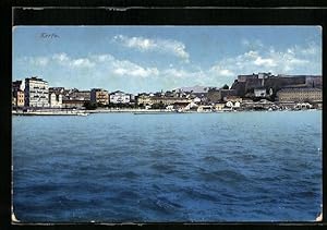 Bild des Verkufers fr Ansichtskarte Korfu, Panorama zum Verkauf von Bartko-Reher