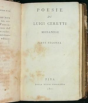 Seller image for Poesie parte seconda for sale by Librodifaccia