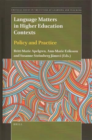 Seller image for Language Matters in Higher Education Contexts : Policy and Practice for sale by GreatBookPricesUK