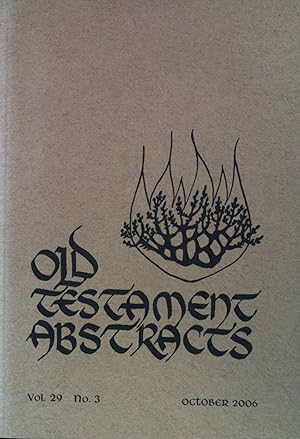 Seller image for Question Authority" - in : Old Testament Abstracts : Vol. 29 No. 3. for sale by books4less (Versandantiquariat Petra Gros GmbH & Co. KG)