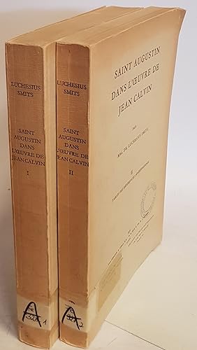 Seller image for Saint Augustin dans l'oeuvre de Jean Calvin (2 tomes cpl./ 2 Bnde KOMPLETT) - Tome I: Etude de critique litteraire/ Tome II: Tables des references augustiniennes. for sale by books4less (Versandantiquariat Petra Gros GmbH & Co. KG)