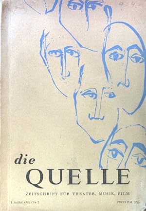 Bild des Verkufers fr Die Quelle. Zeitschrift fr Theater, Musik, Film; 1. Jahrgang 1947, Heft 2 zum Verkauf von books4less (Versandantiquariat Petra Gros GmbH & Co. KG)