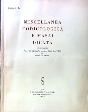 Seller image for Miscellanea Codicologica f. Masai Dicata; for sale by books4less (Versandantiquariat Petra Gros GmbH & Co. KG)