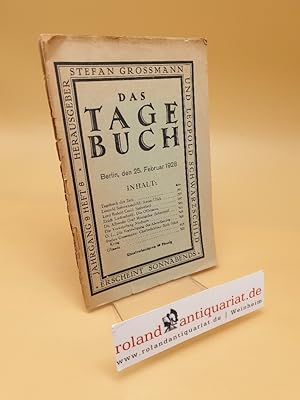 Imagen del vendedor de Das Tagebuch ; Jahrgang 9 Heft 8 a la venta por Roland Antiquariat UG haftungsbeschrnkt