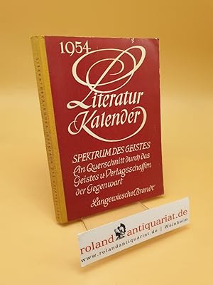 Bild des Verkufers fr Reclams Literatur-Kalender zum Verkauf von Roland Antiquariat UG haftungsbeschrnkt