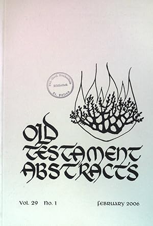Image du vendeur pour Fahers and Sons" - in : Old Testament Abstracts : Vol. 29 No. 1. mis en vente par books4less (Versandantiquariat Petra Gros GmbH & Co. KG)