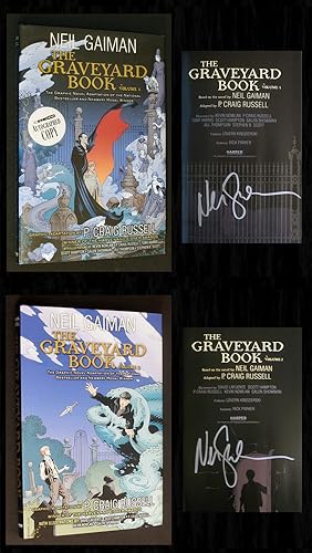 Seller image for The Graveyard Book Graphic Novel (Two Volumes, BOTH Signed) for sale by Bookcharmed Books IOBA