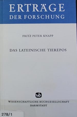 Seller image for lateinische Tierepos. Ertrge der Forschung ; Bd. 121. for sale by Antiquariat Bookfarm