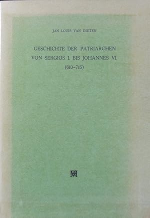 Seller image for Enzyklopdie der Byzantinistik ; Bd. 24, Teil 4. Geschichte der Patriarchen von Sergios I. bis Johannes VI. (610 - 715). for sale by Antiquariat Bookfarm