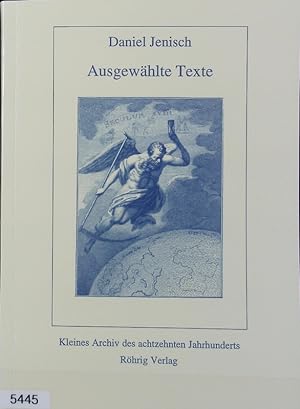 Bild des Verkufers fr Ausgewhlte Texte. Kleines Archiv des achtzehnten Jahrhunderts ; 26. zum Verkauf von Antiquariat Bookfarm