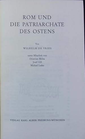 Seller image for Rom und die Patriarchate des Ostens. Orbis academicus. for sale by Antiquariat Bookfarm