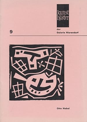 Seller image for Kunstbltter der Galerie Nierendorf. Band 9. Otto Nebel. for sale by Antiquariat Lenzen