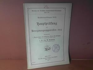 Bild des Verkufers fr Maschinenprfungen XVIII: Hauptprfung von Beregnungsapparaten 1914. (= Arbeiten der Deutschen Landwirtschafts-Gesellschaft, Heft 276). zum Verkauf von Antiquariat Deinbacher