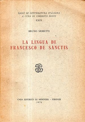 Imagen del vendedor de La lingua di Francesco De Sanctis a la venta por Messinissa libri