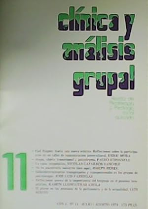 Imagen del vendedor de CLINICA Y ANALISIS GRUPAL. Revista de Psicoterapia y Psicologa Social Aplicada. Ao 3. N 11. Julio-Agosto 1978 Colaboran: Enric Mora, Pacho O Donnell, Nicols caparrs, Joseph Berke, Luis Prieto. a la venta por Librera y Editorial Renacimiento, S.A.