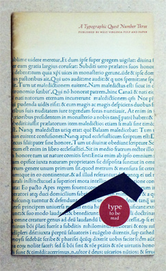 Immagine del venditore per Type to be Read. A Typographic Quest Number Three. venduto da antiquariat peter petrej - Bibliopolium AG