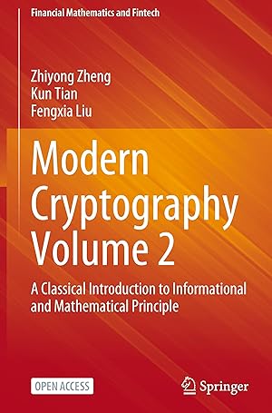 Immagine del venditore per Modern Cryptography Volume 2 venduto da moluna