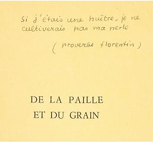 De la paille et du grain