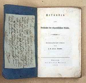 Bild des Verkufers fr Urkunden zur Geschichte der eidgenssischen Bnde. 1. Bd.(von 2). Beigebunden: Erster Entwurf der helvetischen Staatsverfassung, Bern, 1798; Alphabetisches Verzeichnis der Munzipalitten oder Kirschspiel des Cantons Bern?, Bern 1798; Verzeichnis der Gewalten die vom 25ten bis den 31ten Mrz 1798? (S5/6 fehlt); Verzeichnis der Wahlmnnerwelche durch die Urversammmlungen des Cantons Oberland erwhlt worden sind; Alphabetisches Verzeichnis der Munzipalitten oder Kirschspiel des Cantons Oberland. zum Verkauf von antiquariat peter petrej - Bibliopolium AG