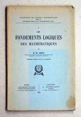 Bild des Verkufers fr Les fondements logiques des mathmatiques. zum Verkauf von antiquariat peter petrej - Bibliopolium AG