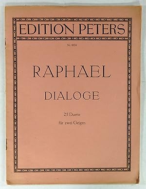 Immagine del venditore per Dialoge. 25 Duette fr zwei Geigen. Fingersatz und Strichbezeichnung von Hugo Seling. (Nr. 4634). venduto da Brbel Hoffmann