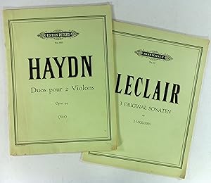 Franz Joseph Haydn: Trois Duos Pour 2 Violons. Opus 99. Edited by Hans Sitt (No. 3303) + Jean Mar...