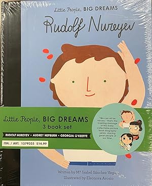 Seller image for Little People, Big Dreams [3 book set] Rudolf Nureyev, Audrey Hepburn, Georgia O'keeffe for sale by BookMarx Bookstore
