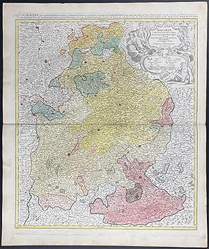 Image du vendeur pour Regional Map of Germany mis en vente par Trillium Antique Prints & Rare Books