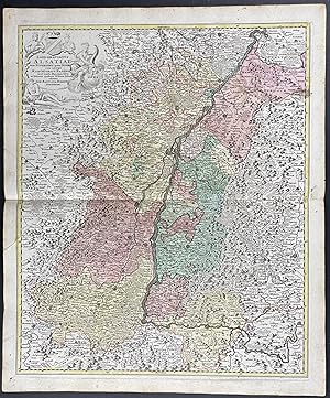 Image du vendeur pour Regional Map of France mis en vente par Trillium Antique Prints & Rare Books