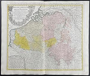 Image du vendeur pour Regional Map of Belgium mis en vente par Trillium Antique Prints & Rare Books