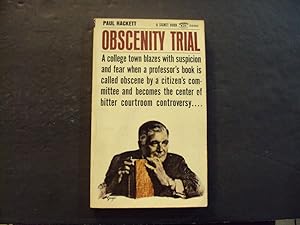 Seller image for Obscenity Trial pb Paul Hackett 1st Signet Print 6/64 for sale by Joseph M Zunno