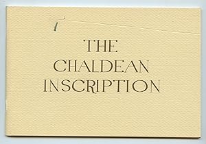 Image du vendeur pour The Chaldean Inscription mis en vente par Attic Books (ABAC, ILAB)