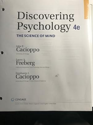 Image du vendeur pour Discovering Psychology: The Science of Mind, Loose-leaf Version, 4th mis en vente par Textbookplaza