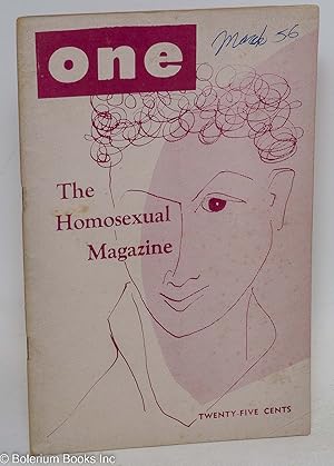 Imagen del vendedor de ONE; the homosexual magazine vol. 4, #3, March 1956 a la venta por Bolerium Books Inc.